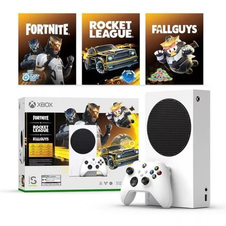 Console Xbox Series S 500GB Fortnite + Rocket League + Fall Guys -  Microsoft - IzzyGames Onde você economiza Brincando !