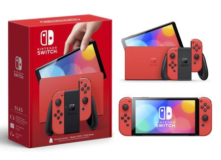 Consola Nintendo Switch OLED Vermelho (edição Mario)