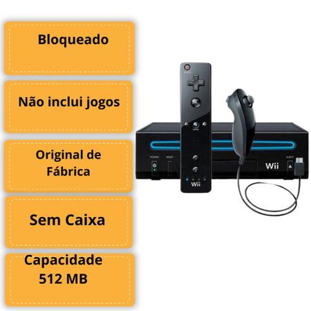 Nintendo Wii Usado com Caixa Manuais E Controle