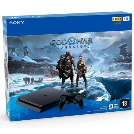 PS4 Slim 1TB - Edição God of War Ragnarok - NOVO - Nova Era Games