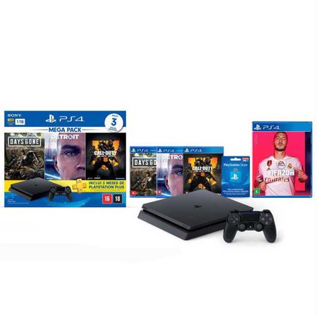 Console PlayStation 4 - Slim 1TB - Hits Bundle v3 