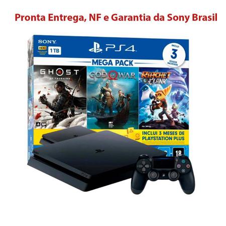 Console Playstation 4 Pro Branco 1 Tera + Garantia + Nfe