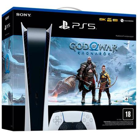 Console PlayStation 5 Digital Edition Branco + Controle Sem Fio Dualsense  Branco - Sony - Console PS5 - Magazine Luiza