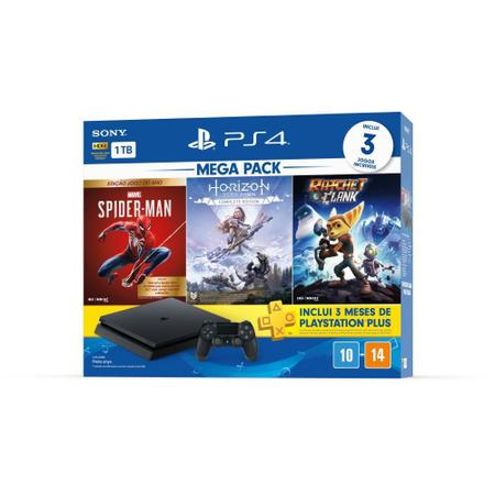 Console Playstation PS4 Sony Modelo Slim 1TB Bundle Hits 15