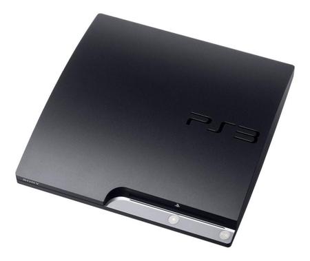 Imagem de Console  PS3 Slim 120gb Standard 2 Controles + 3 Jogos Cor Charcoal Black