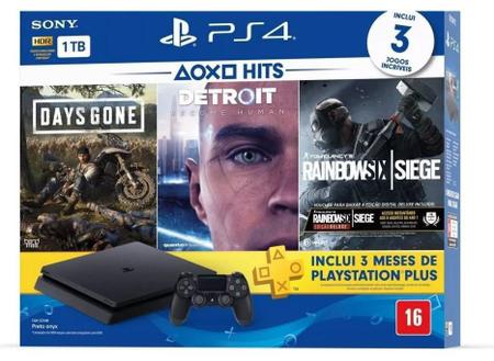 Console Ps4 Slim 1Tb Bundle Hits + 3 Homologação: 97082111116 - Sony -  Playstation - Magazine Luiza