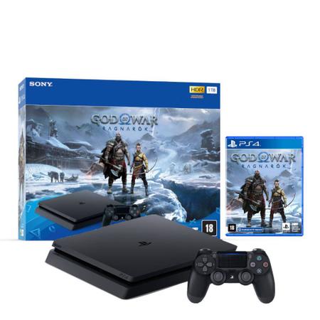 Imagem de Console Sony PS4 Slim 1TB + Jogo God Of War Ragnarok