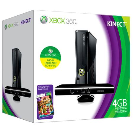 FG Grupo :: VIDEO GAME MICROSOFT XBOX 360 4GB KINECT SENSOR + JOGO FORZA  HORIZON + KINECT SPORTS + KINECT ADVENTURES + CONTROLE SEM FIO