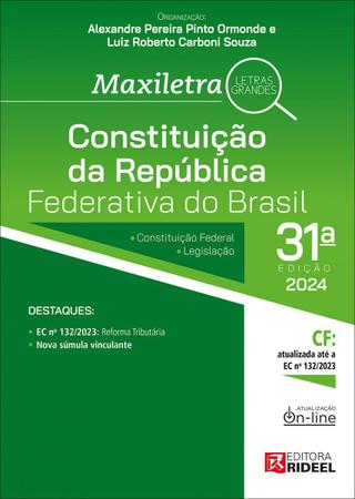 Imagem de Constituição da República Federativa do Brasil - Maxiletra - 2024 Rideel