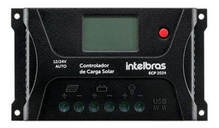 Imagem de Controlador de Carga 20A PWM Intelbras ECP 2024 P/ Energia Solar Off Grid