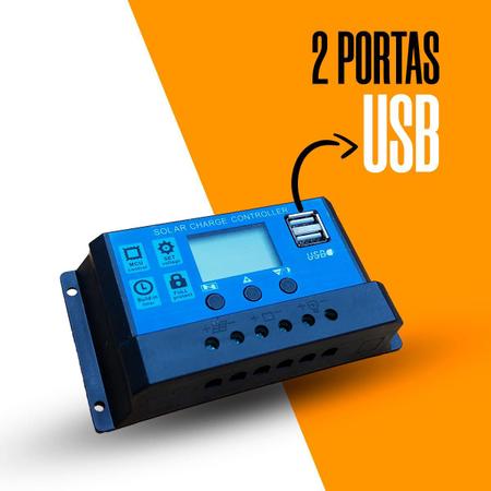 Controlador De Carga Solar 12v/24v 30a PWM W88-C