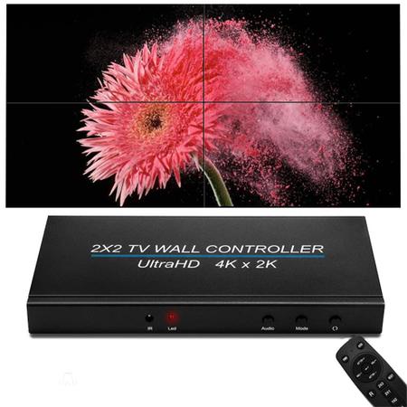 Imagem de Controlador Video Wall 2 x 2 Tv Painel 4k 60Hz