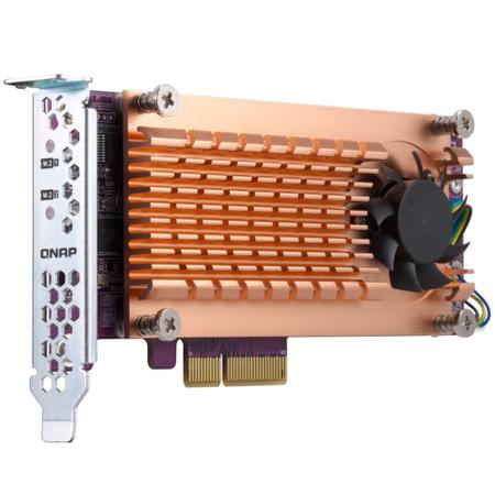 Imagem de Controladora SSD M.2 QNAP QM2-2S-220A (2x M.2 SATA, PCIe Gen 2 x2, p/ NAS QNAP)