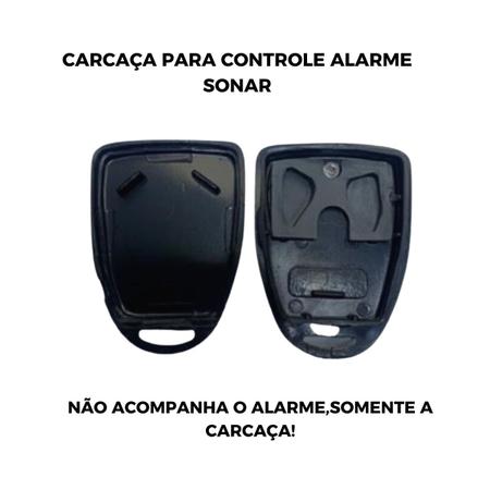 Imagem de Controle Alarme Sonar Carcaça Oca Capa 2 Botões