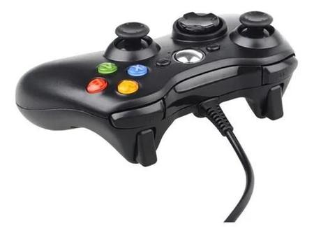 Controle com fio Xbox 360, gamepad USB para Microsoft Xbox 360/Slim/PC,  preto : : Games e Consoles