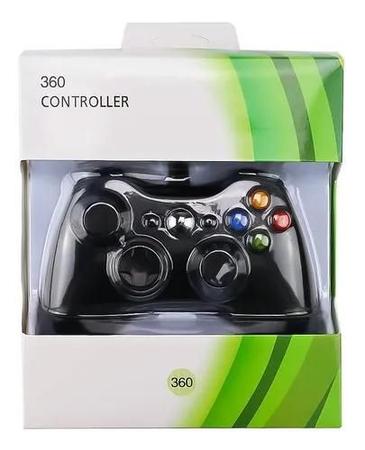 Controle Compatível com Xbox 360 PC Com Fio Branco Usb Computador