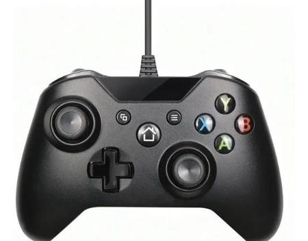Imagem de Controle compativel com Xbox One E Pc Com Fio Gamepad Manete Joystick Preto