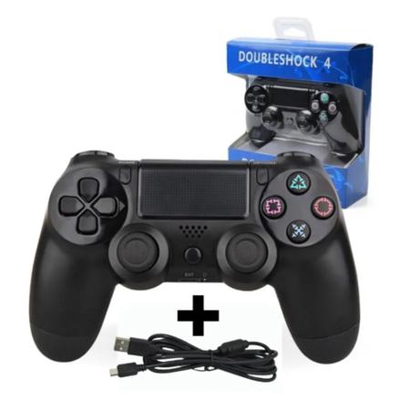 Imagem de Controle Compatível  Ps4  Wired Com Fio Joystick Doubleshock 4 Gamer Pc