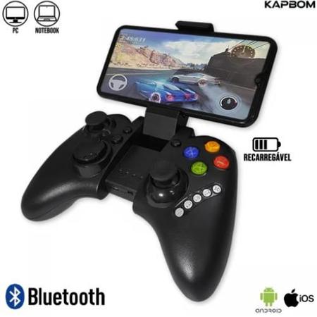 Controle Celular Manete Bluetooth Android Ios Pc Gamepad - KAPBOM - Controle  para Celular - Magazine Luiza