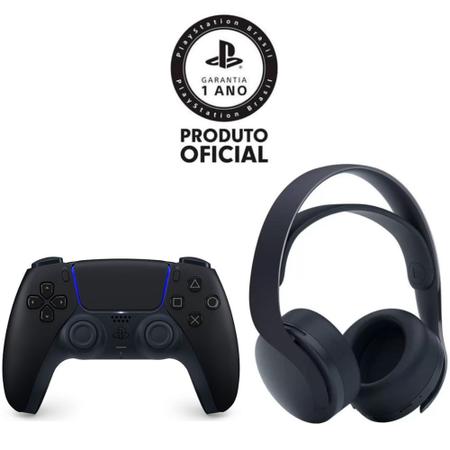 CONTROLE SEM FIO PS5 PLAYSTATION 5 SONY ORIGINAL DUALSENSE PRETO - Aries  Informática / Papelaria Aries - Ananindeua PA