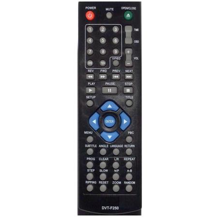 Imagem de Controle Dvd Tectoy Dvt-F250 Sky-7917 C01278 Crs-1977