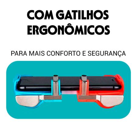 Imagem de Controle Game Pad Para Celular Suporte Com Gatilhos L1+R1
