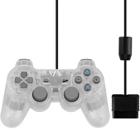 Imagem de Controle Gamer Ps1 Ps2 Com Fio Analógico Joystick Dualshock