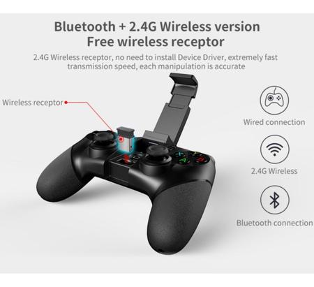 Imagem de Controle Ipega Pg 9076 Bluetooth Gamepad Para Android, Tv