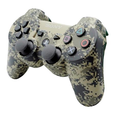 Imagem de Controle Joystick Compatível PS3 Play Game Army Brown