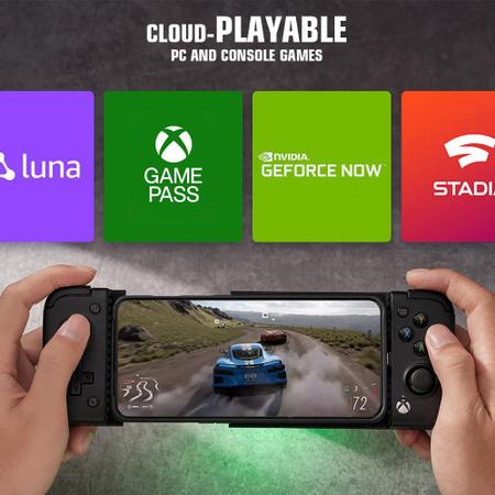 Controle de jogo móvel tipo C X2 para telefone Android – Compatível com  jogos em nuvem, Stadia