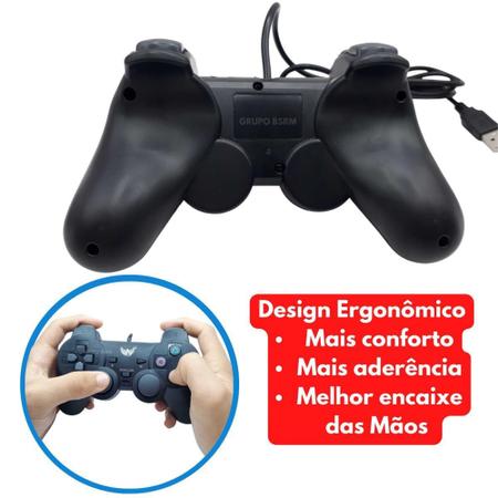 FGAMES NATAL - Controle Joystick Usb Para Pc Manete Gamer Notebook  Computador