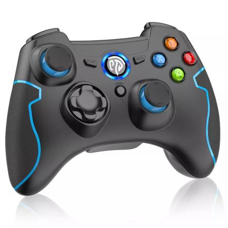 EasySMX Controlador de jogos sem fio para Windows PC/Steam Deck/PS3/Android  TV Box, joystick com vibração dupla plug and play gamepad com 4 teclas  personalizadas, bateria até 14 horas, : : Games e