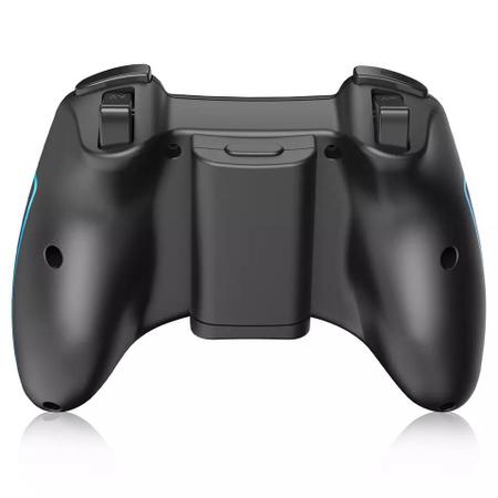 EasySMX Controle de jogos sem fio, joystick para PC com turbo de vibração  dupla e botões de gatilho para Windows/Android/PS3/TV Box (preto e cinza) :  : Eletrônicos
