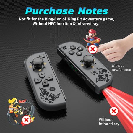 Controle Joystick Sem Fio Para Nintendo Switch Joy-con (l+r