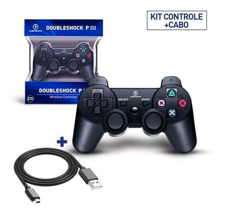 Controle Sem fio PS3 Compatível com Playstation 3, Joystick Bluetooth  Manete de Video Game Vibração Dupla : : Games e Consoles