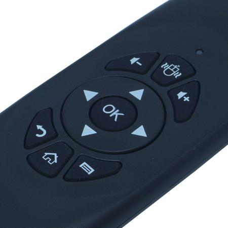 Imagem de Controle Mini Teclado Air Mouse Wireless Sem Fio 2.4 Ghz Android Pc Tv C120 Preto