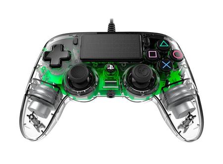 Imagem de Controle Nacon Wired Illuminated Compact Controller Green (Com fio, Iluminado, Verde) - PS4 e PC