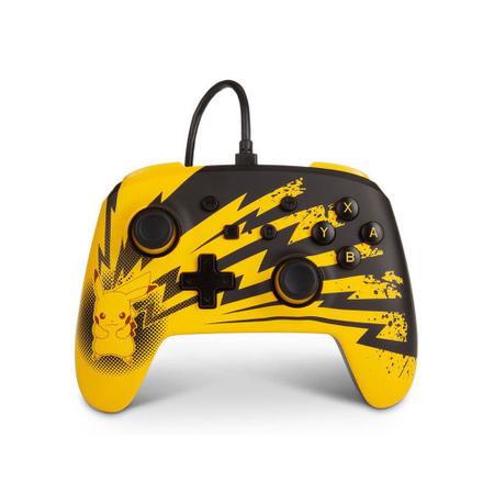 Imagem de Controle Nintendo Switch Pokemon Pikachu Lightning - PowerA Com Fio