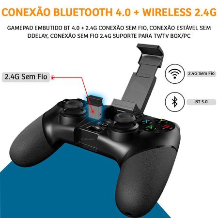 Controle Joystick Bluetooth Sem Fio Para Jogos Android Ios - Altomex -  Outros Celulares - Magazine Luiza