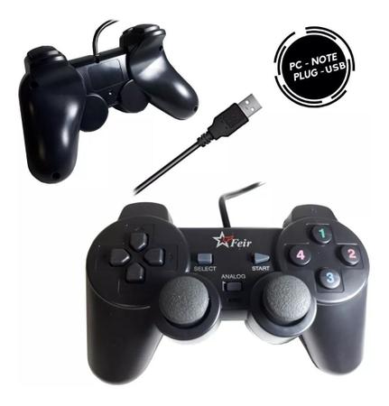 Controle Joystick Usb Para Computador Game Jogos Diversão