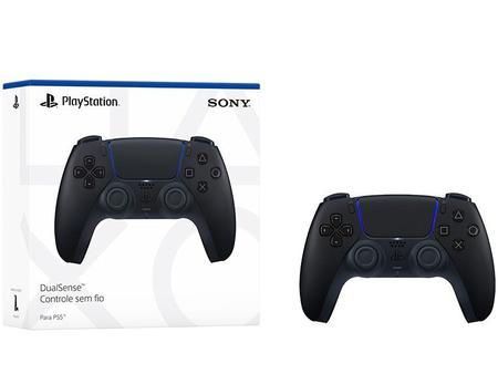 Controle Sem Fio DualSense PlayStation 5 Preto na Americanas Empresas