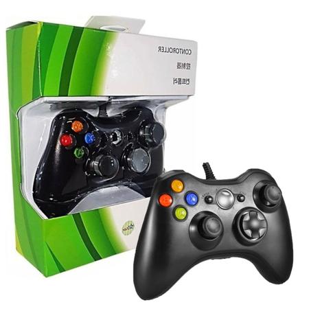 Controle Xbox 360 Com Fio Pc Gamer Joystick Microsoft - Home Games -  Controle para PC - Magazine Luiza