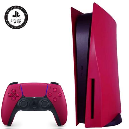 Tampas do Console PS5 (PlayStation 5), Versão com Mídia, Cosmic Red/Vemelho  - Sony