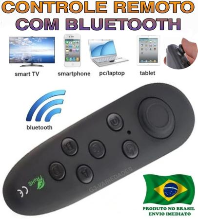 Imagem de Controle Remoto Com Bluetooth Compatível Com Todos Aparelhos - Android Ios Pc Gamepad Óculos Vr 3d