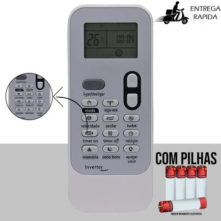 Imagem de Controle Remoto Compatível com Ar Condicionado Consul Bem Estar CBF09CB