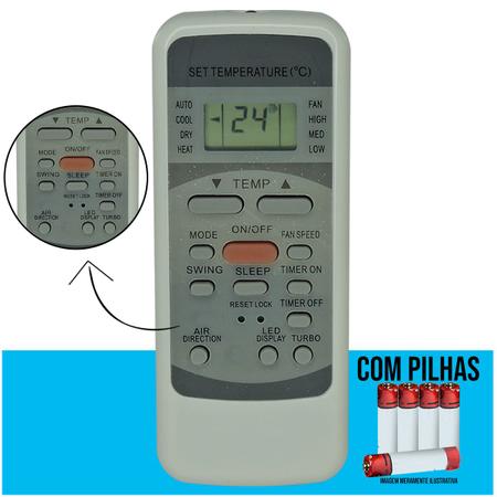 Controle Remoto Ar Condicionado Midea R51C 