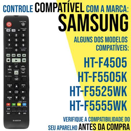 Imagem de Controle Remoto compatível com Home Theater Ht-f5505k Ah59-02606a F5525wk F4505 J5500K