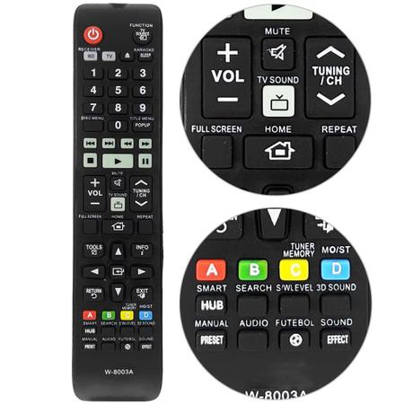 Imagem de Controle Remoto compatível com Home Theater Ht-f5505k Ah59-02606a F5525wk F4505 J5500K