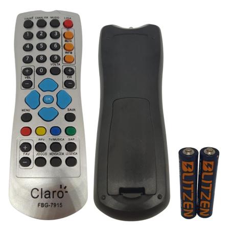 Imagem de Controle Remoto Compativel Com Receptor Embratel / Claro Tv