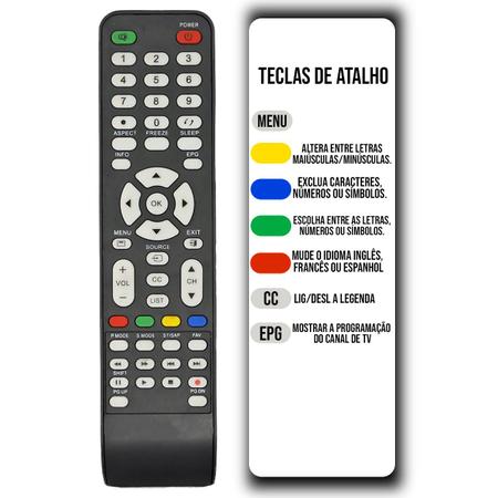 Imagem de Controle Remoto Compatível com Tv Cce Lcd/led